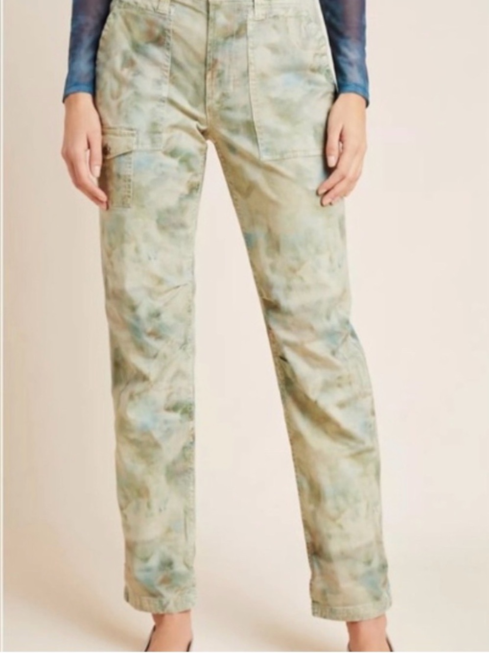 Anthropologie Sage Tie-Dye Straight-Leg Jeans The Wanderer Size 29